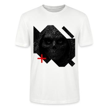 Monster #087 The Real Monster - Stanley/Stella CRAFTER Unisex Organic T-Shirt - white - Front - Alina (178cm) & Michal (187cm)
