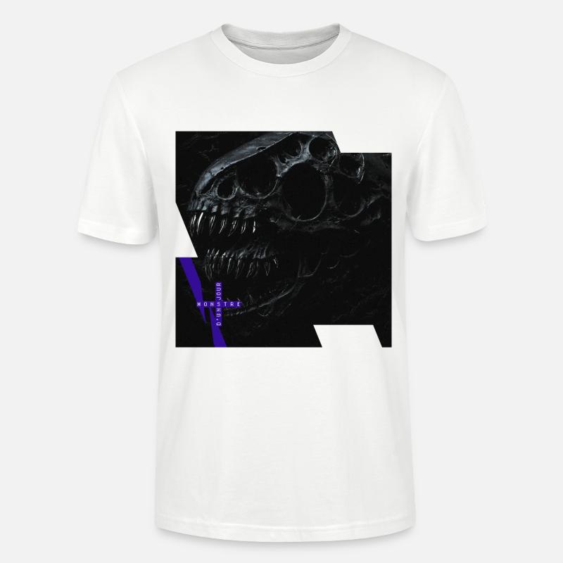 Monster #088 Three-Rex - Stanley/Stella CRAFTER Unisex Organic T-Shirt - white