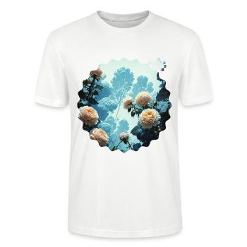 NDDF #23 Romantic - Stanley/Stella CRAFTER Unisex Organic T-Shirt - white - Front - Alina (178cm) & Michal (187cm)