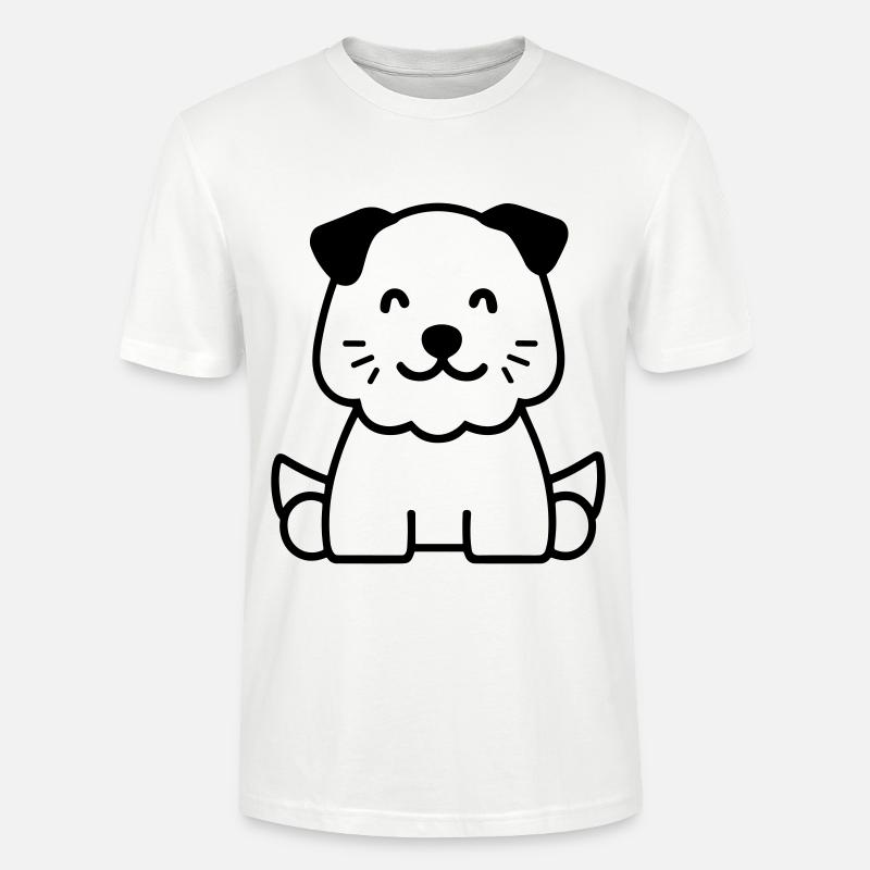 Hund - Stanley/Stella Unisex Bio-T-Shirt CRAFTER - Weiß