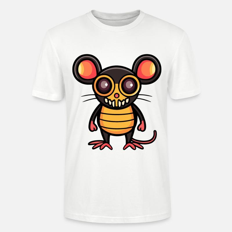 Mouse Halloween Comic - Stanley/Stella CRAFTER Unisex Organic T-Shirt - white