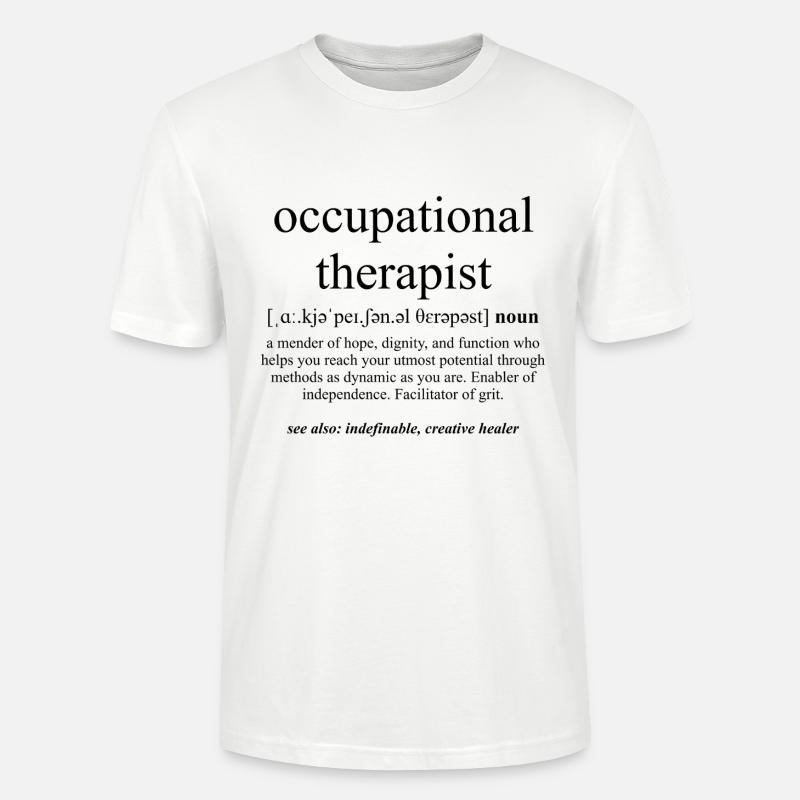 Occupational Therapist (Ergotherapeut) - Stanley/Stella Unisex Bio-T-Shirt CRAFTER - Weiß
