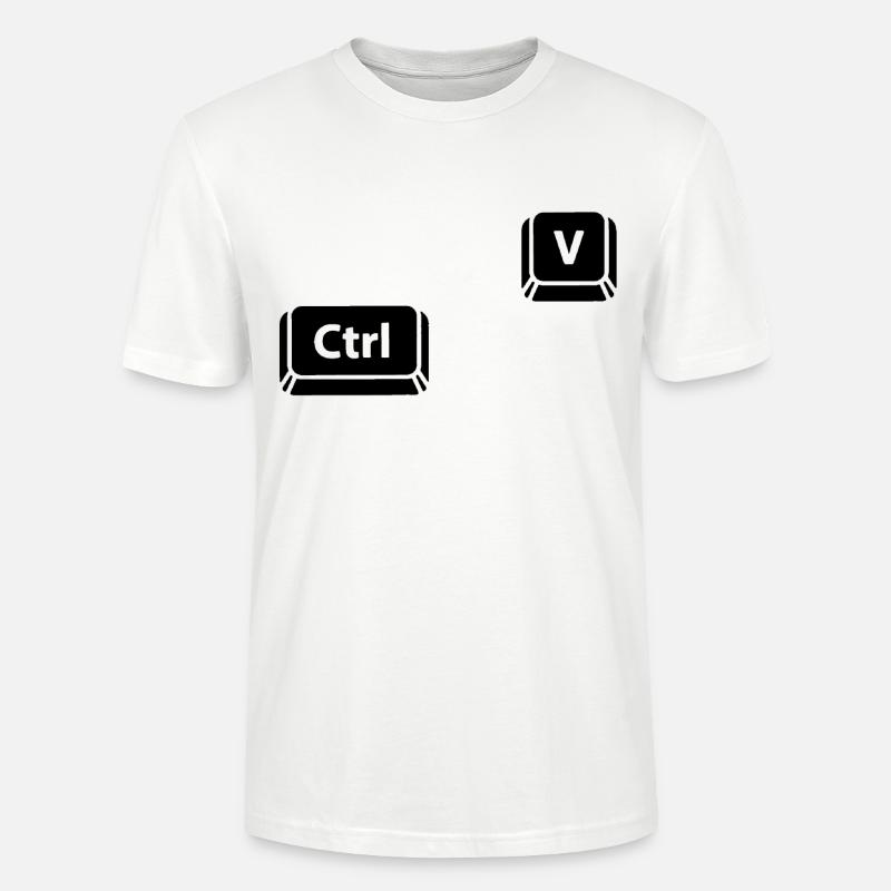 Ctrl V - T-shirt bio CRAFTER Stanley Stella Unisexe - blanc