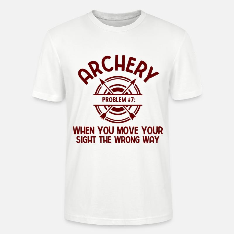 Bogenschießen Archery - Stanley/Stella Unisex Bio-T-Shirt CRAFTER - Weiß