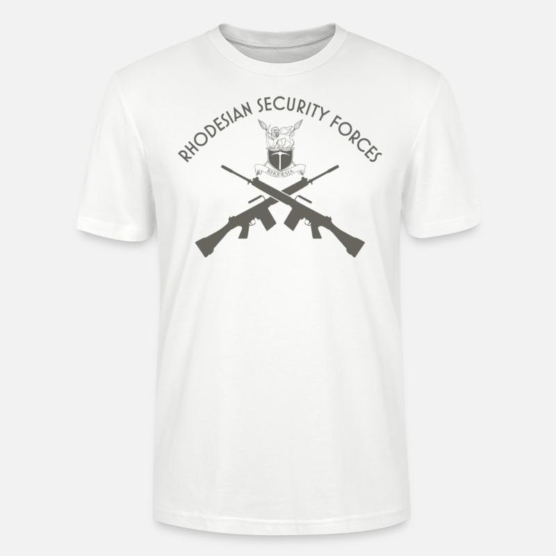 Rhodesianische Kräfte - Stanley/Stella Unisex Bio-T-Shirt CRAFTER - Weiß