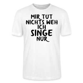 Singen - Stanley/Stella Unisex Bio-T-Shirt CRAFTER - Weiß - Vorne - Alina (178cm) & Michal (187cm)