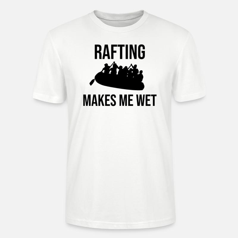 Rafting Geschenk | Rafter Wildwasser Rafting - Stanley/Stella Unisex Bio-T-Shirt CRAFTER - Weiß
