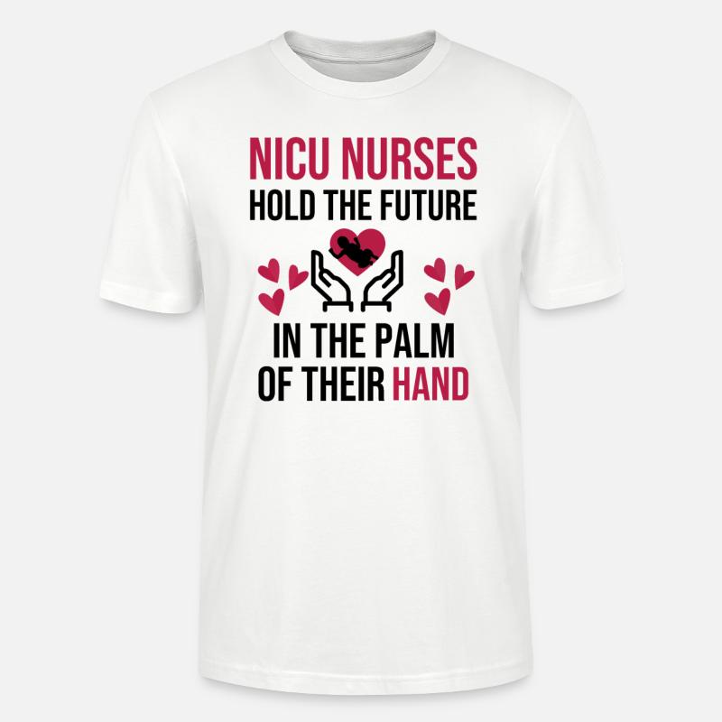 NICU Krankenschwester Geschenke | NICU Studentin - Stanley/Stella Unisex Bio-T-Shirt CRAFTER - Weiß