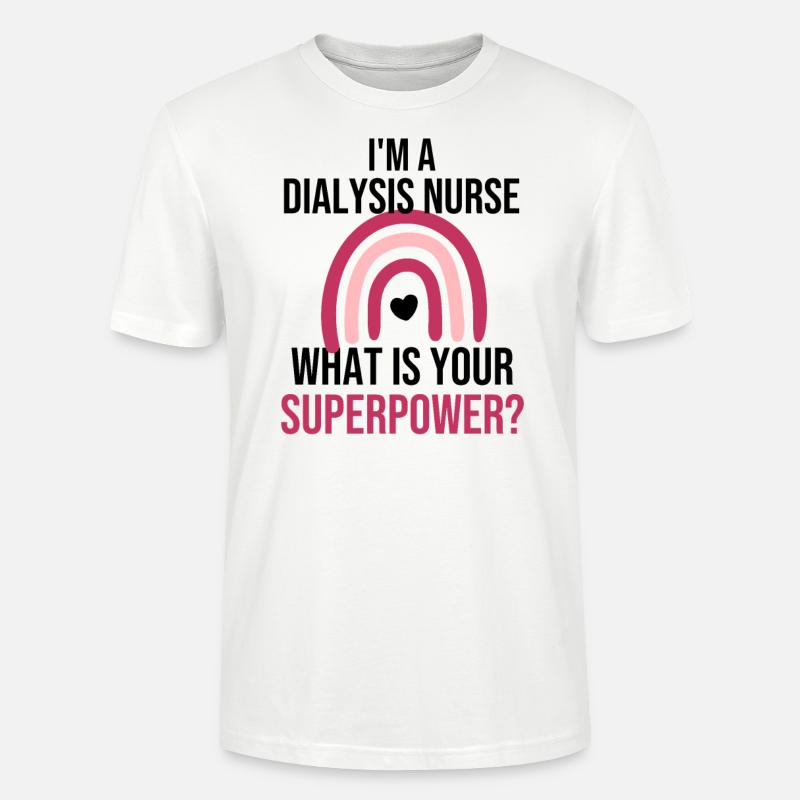 Dialyse Krankenschwester Nephrologie Dialysepflege - Stanley/Stella Unisex Bio-T-Shirt CRAFTER - Weiß