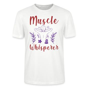 Licensed Massage Therapist Therapy - Stanley/Stella Unisex Bio-T-Shirt CRAFTER - Weiß - Vorne - Alina (178cm) & Michal (187cm)