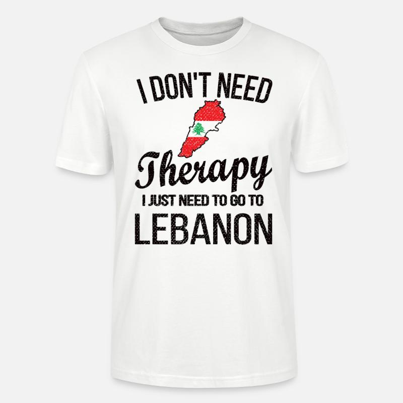 Stolzer Libanese Libanon Libanesische Flagge - Stanley/Stella Unisex Bio-T-Shirt CRAFTER - Weiß
