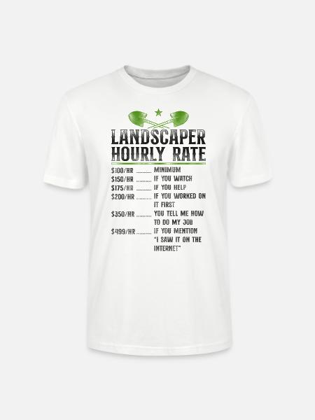 Landscaper Landscaping Landscape - Stanley/Stella CRAFTER Unisex Organic T-Shirt - white
