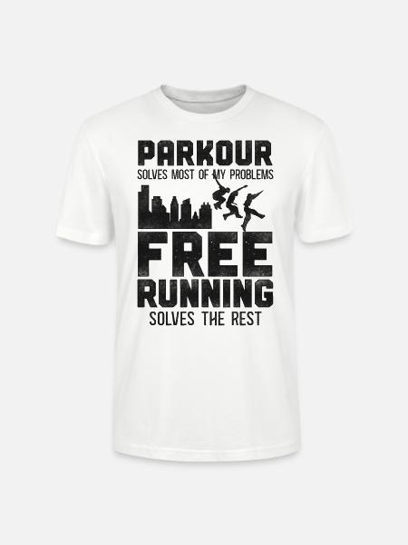 Parkour Free Running Traceur - Stanley/Stella Unisex Bio-T-Shirt CRAFTER - Weiß