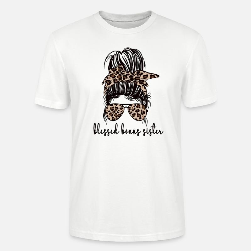 Bonus-Schwester Beste Stiefschwester Geschenk - Stanley/Stella Unisex Bio-T-Shirt CRAFTER - Weiß