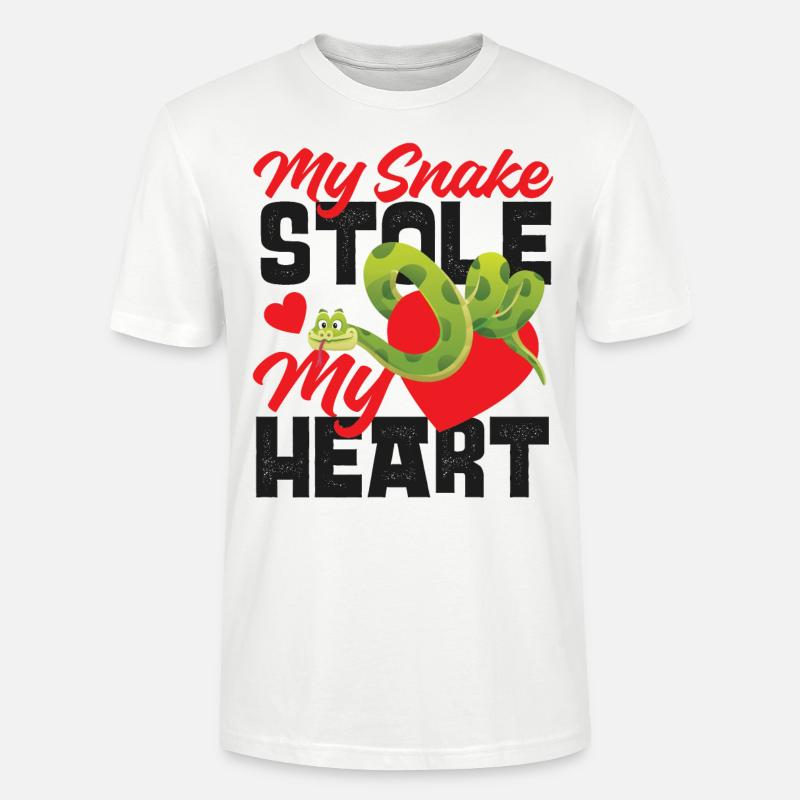 Serpent Serpent Saint-Valentin Mon - T-shirt bio CRAFTER Stanley Stella Unisexe - blanc