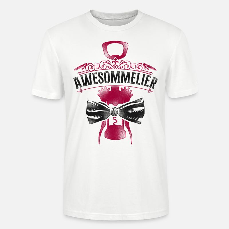 Sommelier Wine Drinking Tasting - Stanley/Stella Unisex Bio-T-Shirt CRAFTER - Weiß