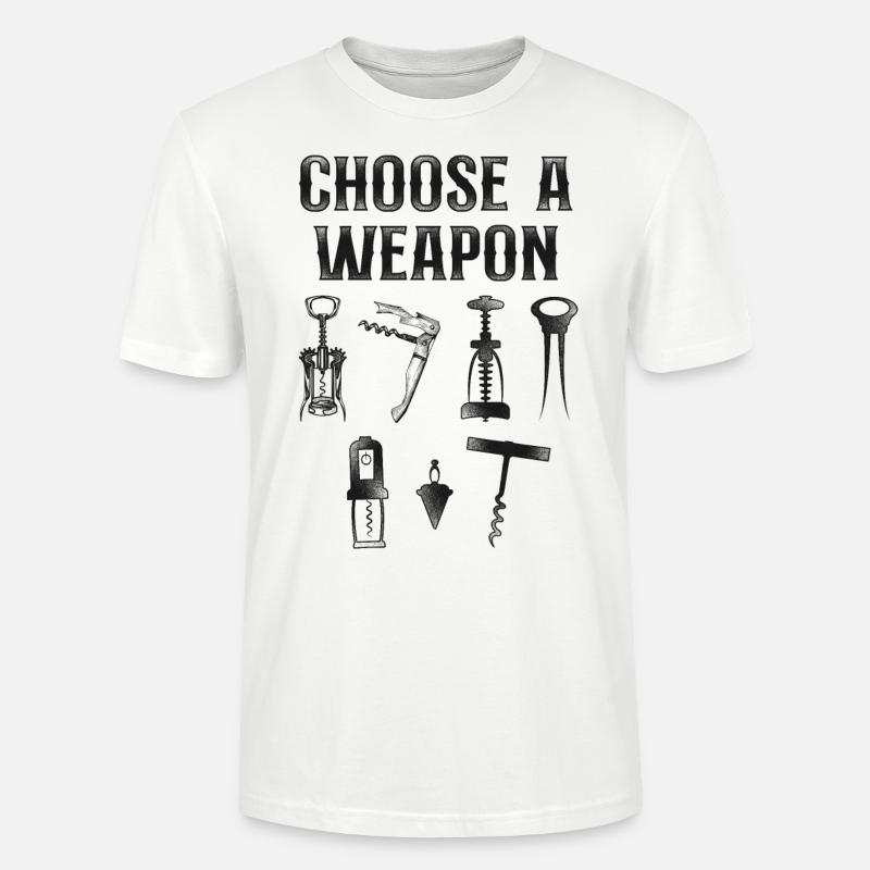 Sommelier Wine Drinking Tasting - Stanley/Stella Unisex Bio-T-Shirt CRAFTER - Weiß