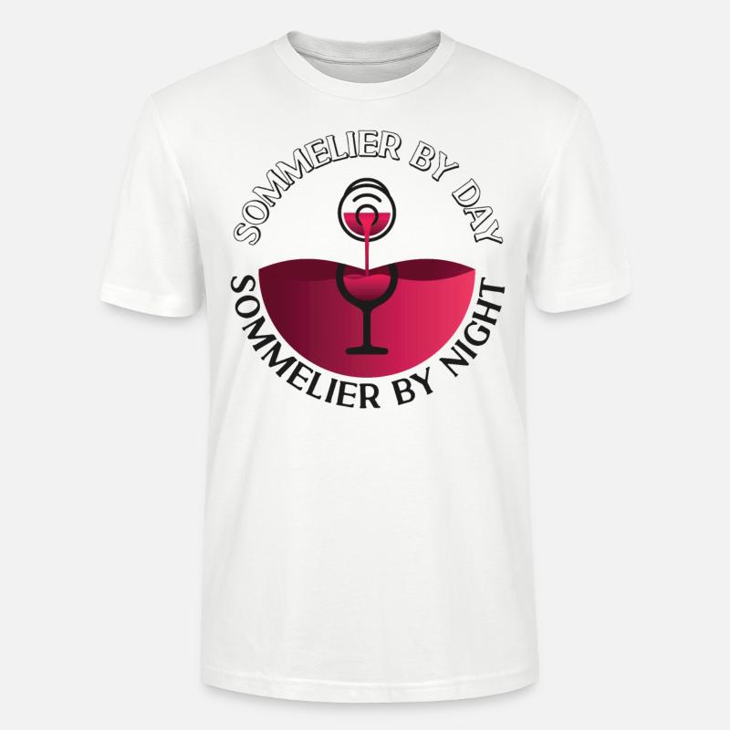 Sommelier Wine Drinking Tasting - Stanley/Stella Unisex Bio-T-Shirt CRAFTER - Weiß