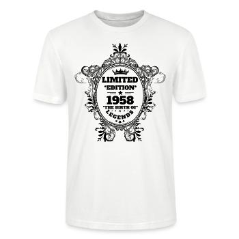 1958 - Stanley/Stella CRAFTER Unisex Organic T-Shirt - white - Front - Alina (178cm) & Michal (187cm)