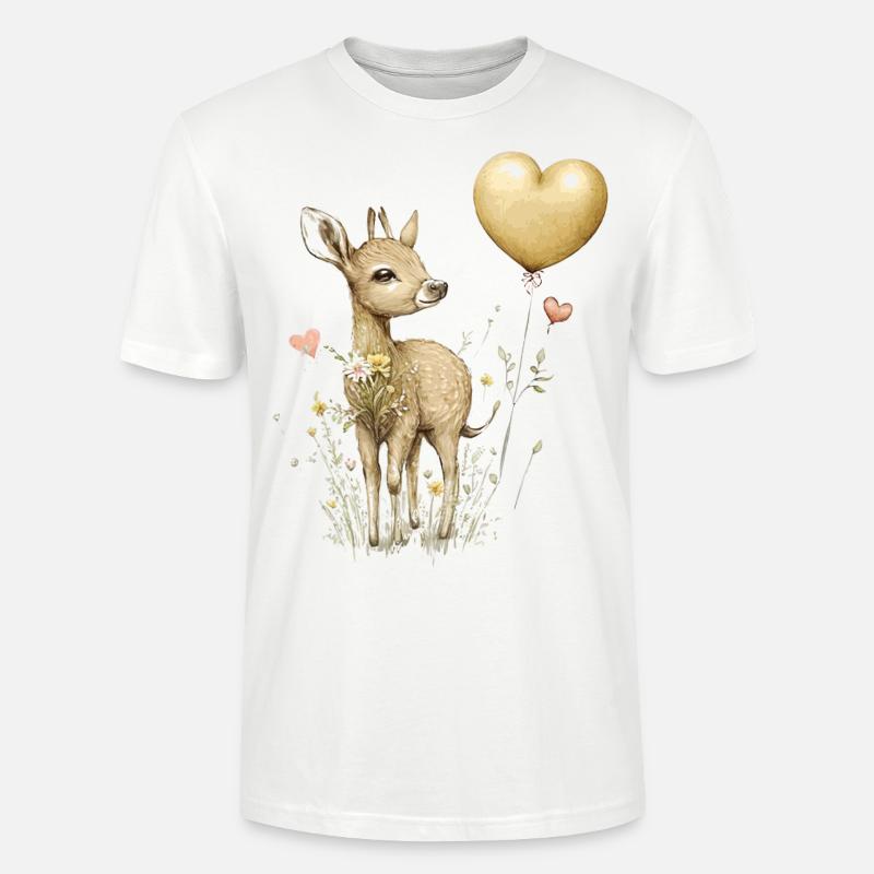 Mignon chevreuil - T-shirt bio CRAFTER Stanley Stella Unisexe - blanc