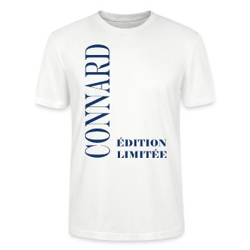 Edition limitée connard - T-shirt bio CRAFTER Stanley Stella Unisexe - blanc - Devant - Alina (178cm) & Michal (187cm)