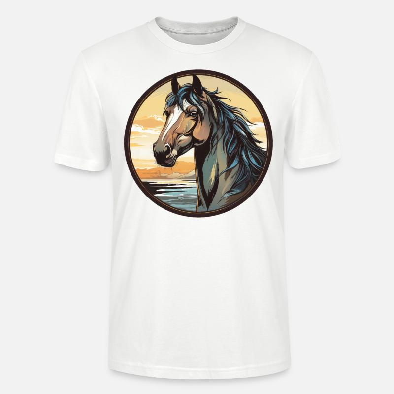 Pferd - Stanley/Stella Unisex Bio-T-Shirt CRAFTER - Weiß