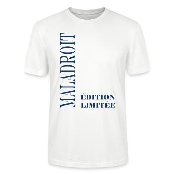 maladroit - T-shirt bio CRAFTER Stanley Stella Unisexe - blanc - Devant - Alina (178cm) & Michal (187cm)