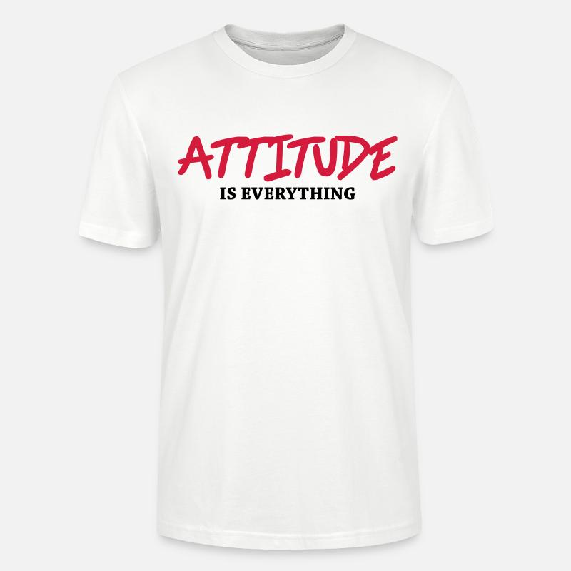 Attitude is everything - Stanley/Stella Unisex Bio-T-Shirt CRAFTER - Weiß