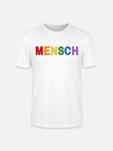 Mensch Pride Regenbogen - Stanley/Stella Unisex Bio-T-Shirt CRAFTER - Weiß