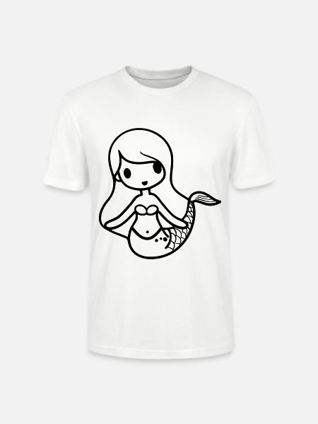 Mermaid - Stanley/Stella CRAFTER Unisex Organic T-Shirt - white