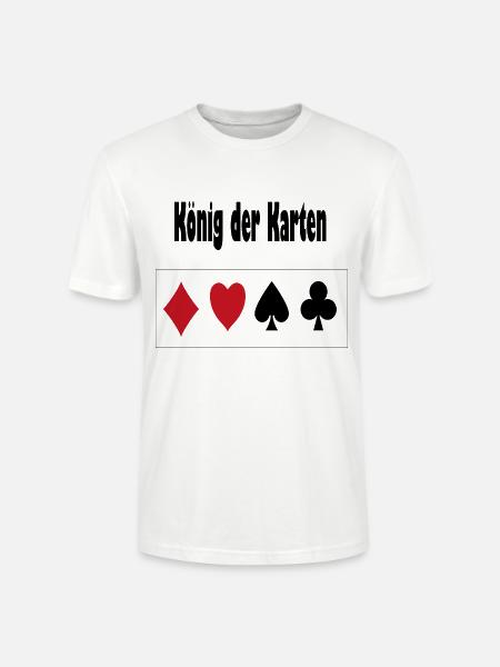 König der Karten - Stanley/Stella Unisex Bio-T-Shirt CRAFTER - Weiß