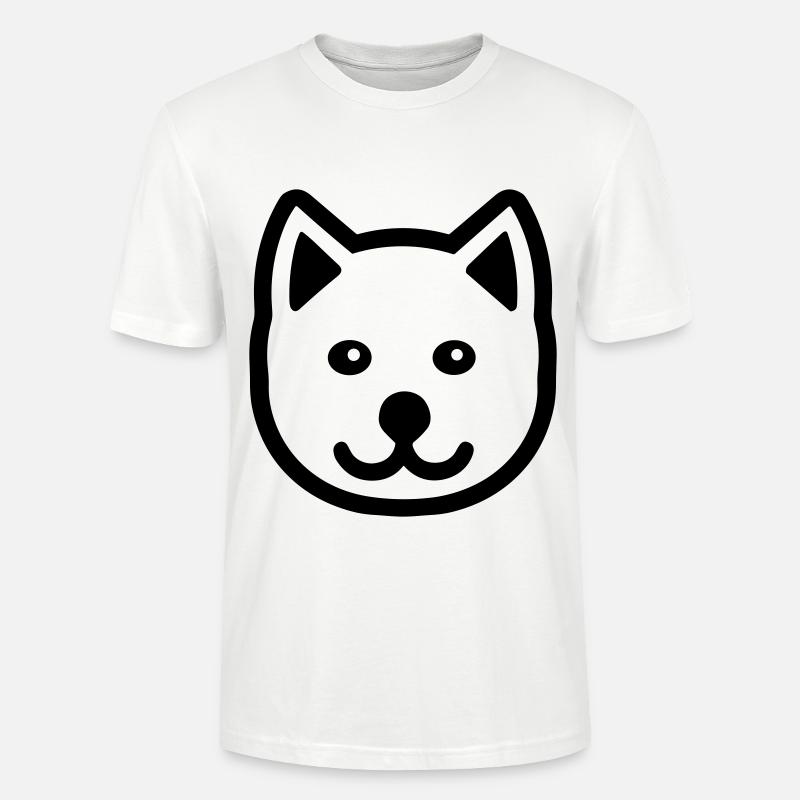 Chien - T-shirt bio CRAFTER Stanley Stella Unisexe - blanc