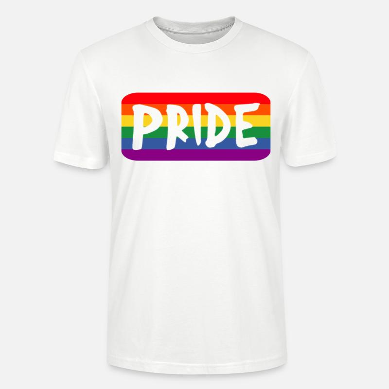 Pride Regenbogen - Stanley/Stella Unisex Bio-T-Shirt CRAFTER - Weiß