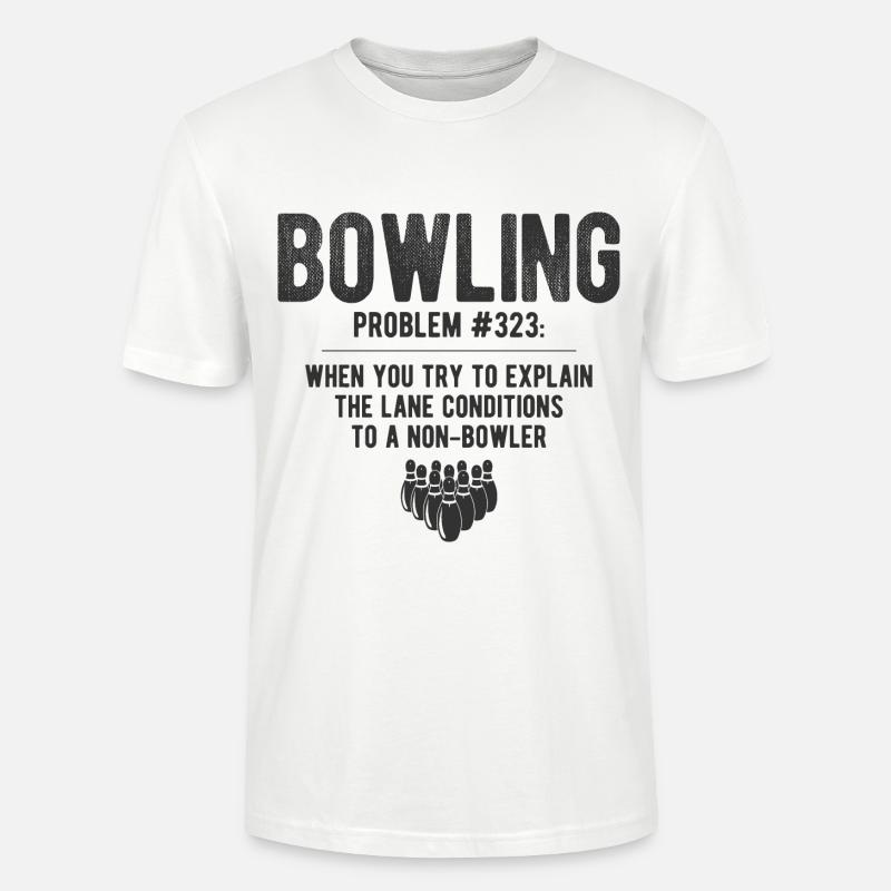 Bowling - Stanley/Stella Unisex Bio-T-Shirt CRAFTER - Weiß