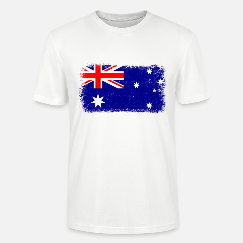 Australien, Flag from Australia - Stanley/Stella Unisex Bio-T-Shirt CRAFTER - Weiß