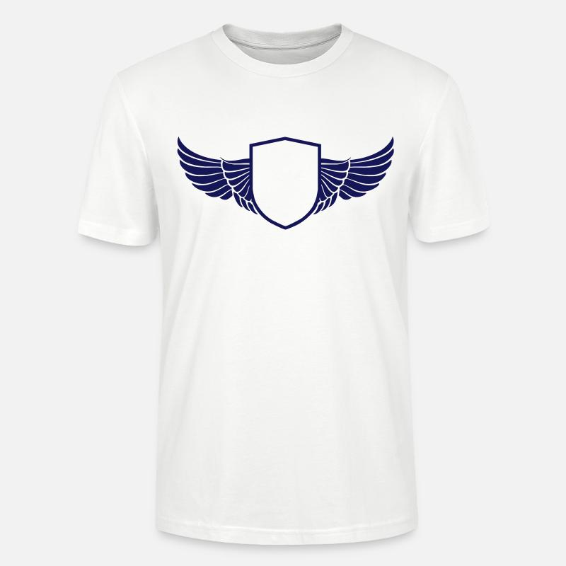 wings shield - Stanley/Stella Unisex Bio-T-Shirt CRAFTER - Weiß