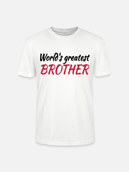 World's greatest brother - Stanley/Stella Unisex Bio-T-Shirt CRAFTER - Weiß