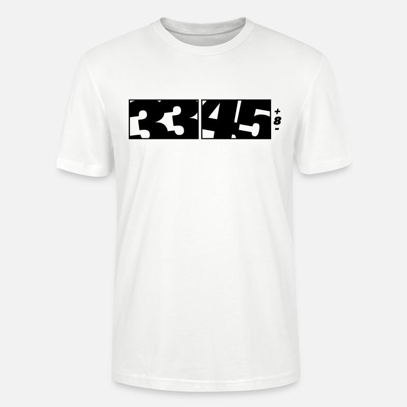 33 / 45 DJ Logo - T-shirt bio CRAFTER Stanley Stella Unisexe - blanc