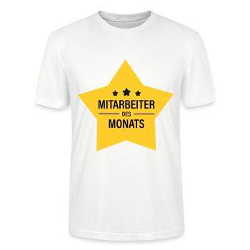 Mitarbeiter des Monats - Stanley/Stella Unisex Bio-T-Shirt CRAFTER - Weiß - Vorne - Alina (178cm) & Michal (187cm)
