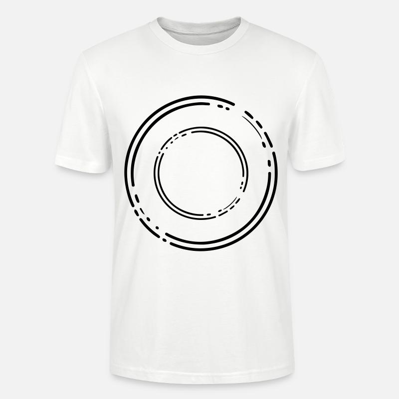 Conception de cercle - T-shirt bio CRAFTER Stanley Stella Unisexe - blanc