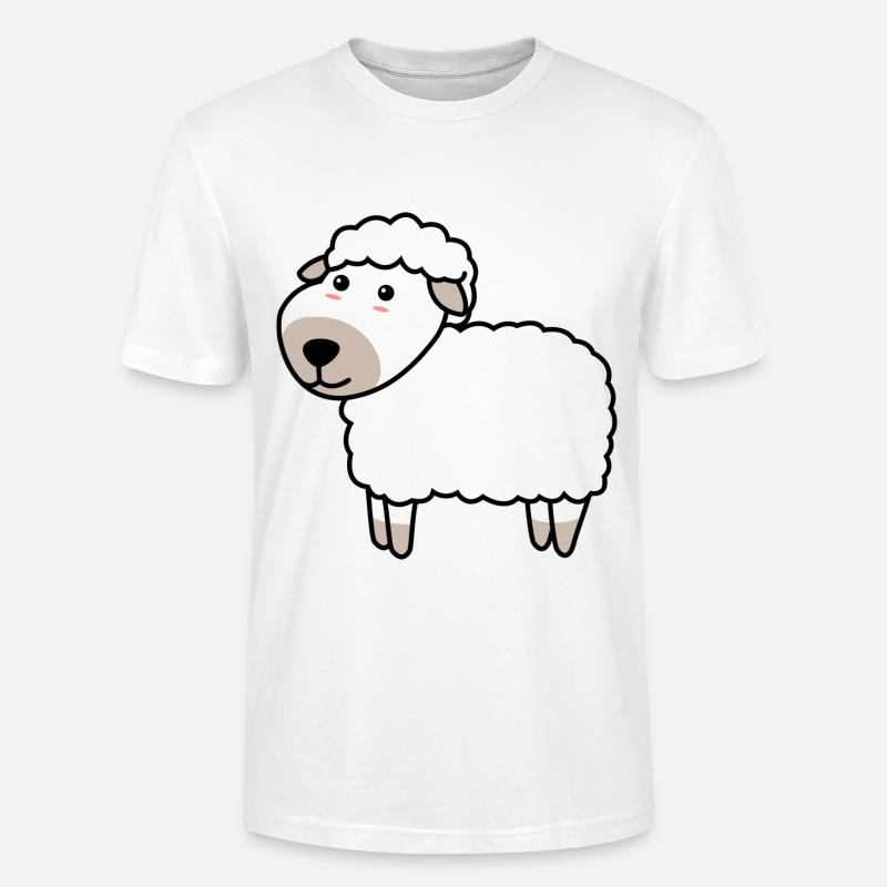 Schaf Comic Tier - Stanley/Stella Unisex Bio-T-Shirt CRAFTER - Weiß
