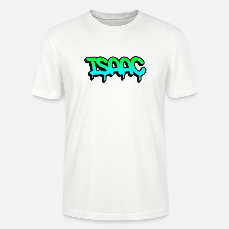 Graffiti Vorname Isaac - Stanley/Stella Unisex Bio-T-Shirt CRAFTER - Weiß
