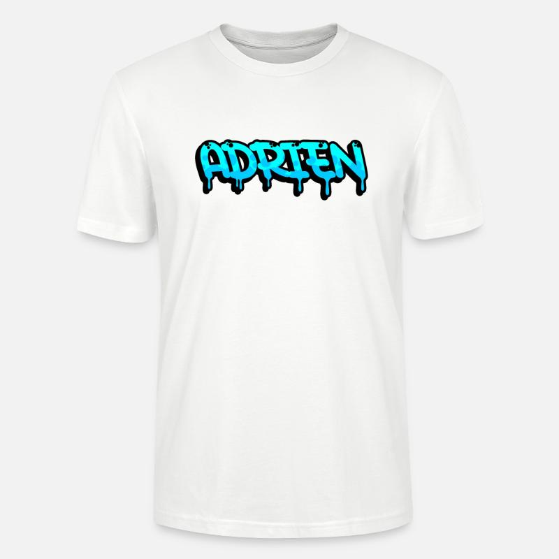 Graffiti Vorname Adrien - Stanley/Stella Unisex Bio-T-Shirt CRAFTER - Weiß