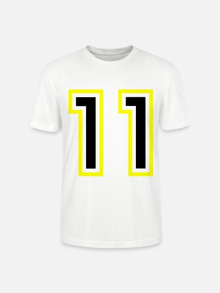11 Number College - Stanley/Stella CRAFTER Unisex Organic T-Shirt - white