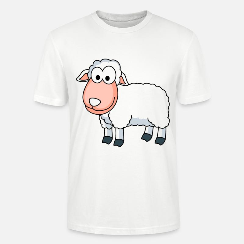 Schaf Comic Tier - Stanley/Stella Unisex Bio-T-Shirt CRAFTER - Weiß