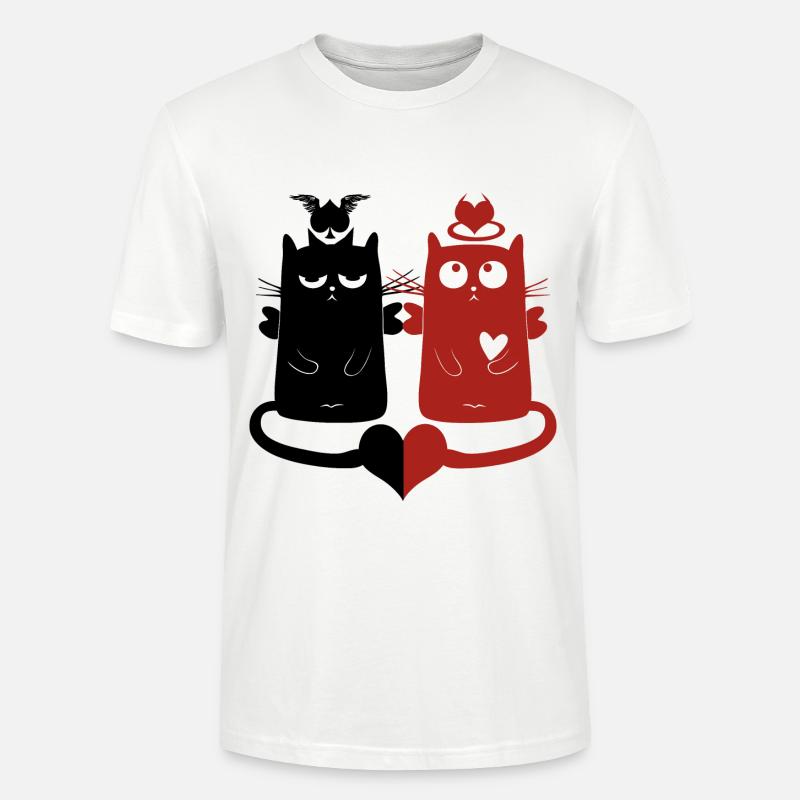 Engelchen und Teufelchen - Stanley/Stella Unisex Bio-T-Shirt CRAFTER - Weiß