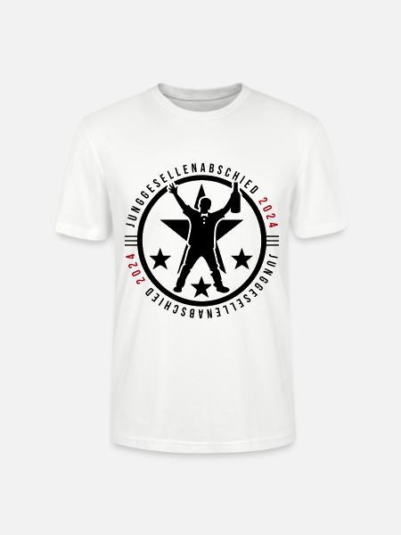 Junggesellen Abschied 2024 - Stanley/Stella Unisex Bio-T-Shirt CRAFTER - Weiß