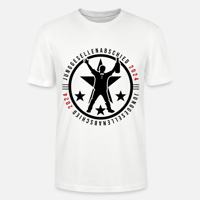 Junggesellen Abschied 2024 - Stanley/Stella Unisex Bio-T-Shirt CRAFTER - Weiß