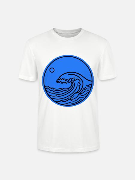 Wave Sea Ocean Water - Stanley/Stella CRAFTER Unisex Organic T-Shirt - white