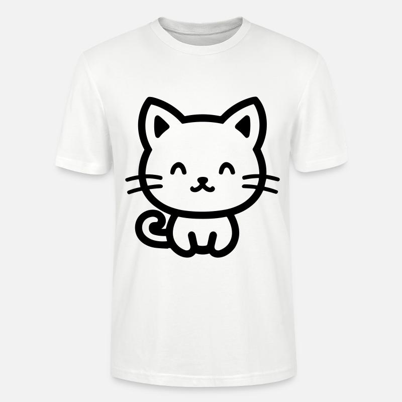 Katze - Stanley/Stella Unisex Bio-T-Shirt CRAFTER - Weiß